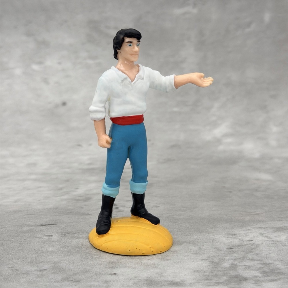 Walt Disney Little Mermaid Eric 1989 PVC Cake Topper Figure Applause Vintage
